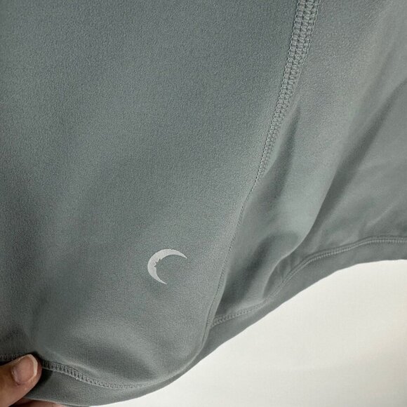 Zyia Active Gray Long Sleeve Womens Pullover Hoodie Jacket With Half-Zip Front - Picture 4 of 5